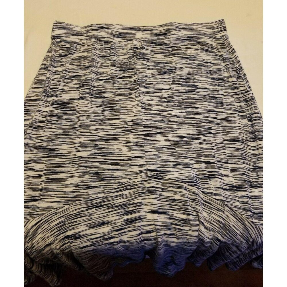 Max Edition Asymmetrical Skirt Size Small S Navy Blue White Elastic Waist